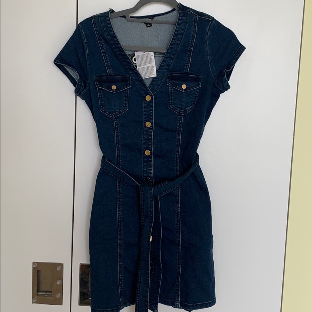 G by Guess dark denim dress